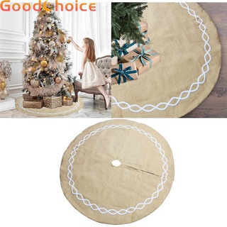 【Good】122cm Round Christmas Tree Skirt  Xmas Party Home Floor Decoration  Holiday decorations for home and shop【Ready Stock】
