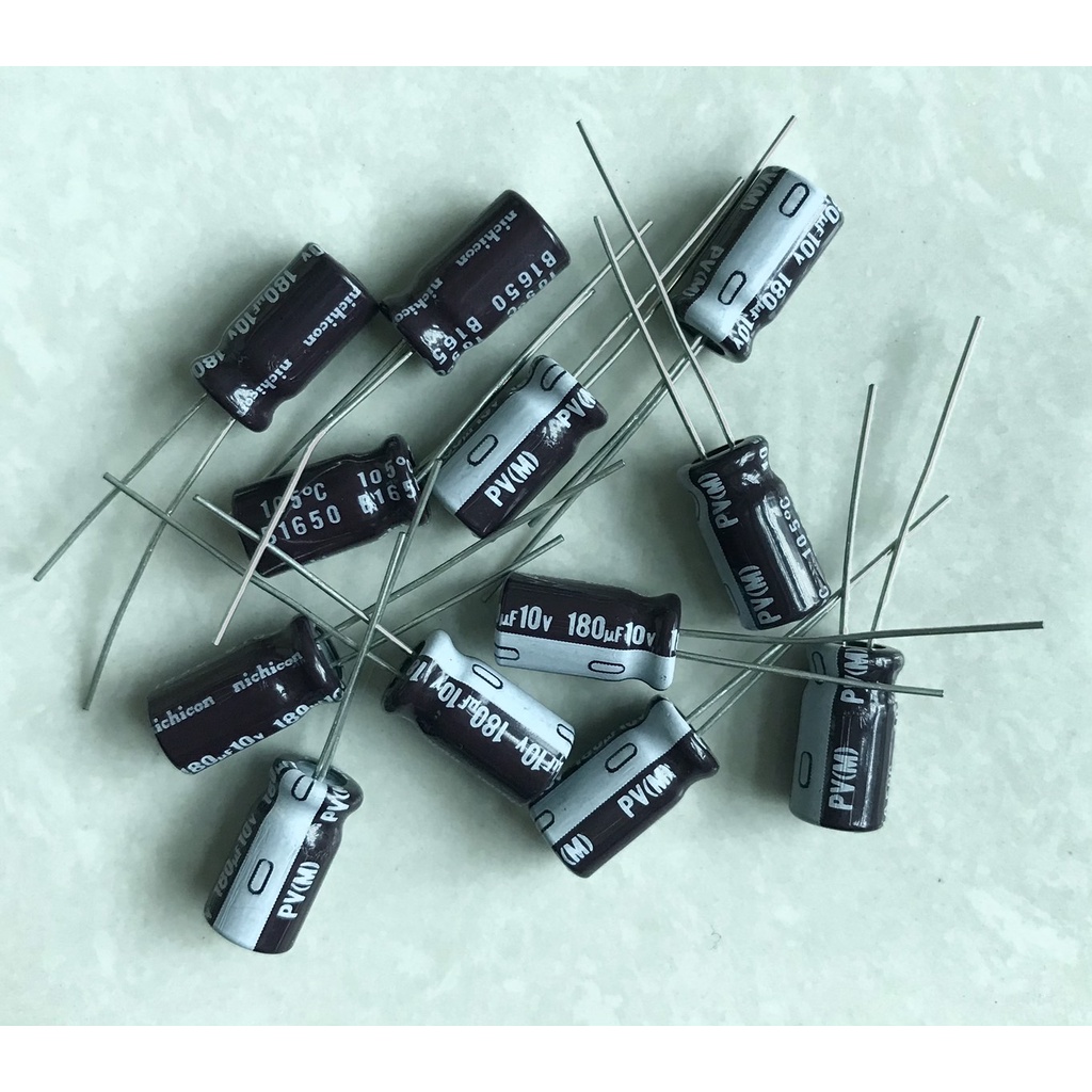 180UF 10V 7*12 ( 1 ชุด มี 10 ตัว )