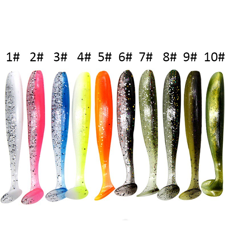 10 ชิ้น 55 เซนติเมตร /1.8 กรัม T หางนุ่มเหยื่อปลาคาร์พประมงพายซิลิโคนเหยื่อ ราคา ถูกที่สุด ดีลบีเคเค แกลเลอรีภาพที่ 7