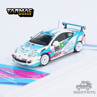 Tarmac Works โมเดลรถยนต์ 1:64 Honda Integra Type-R DC5 Super Taikyu Series 2006 ST-4 Diecast