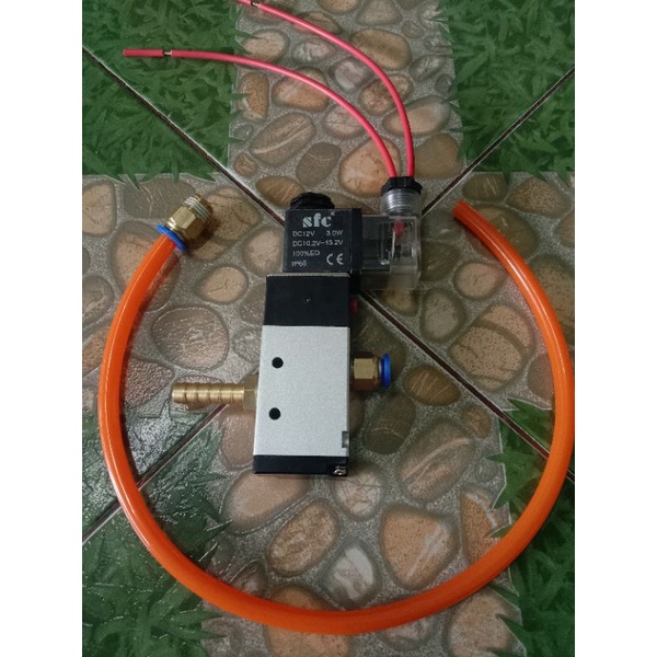 โซลินอยด์แต่งแตรพร้อมใช้..เลือกทางเข้าลมได้ 3แบบ ยิงแรง เสื้อสูบทนทาน อุดกันน้ำประกอบพร้อมใช้