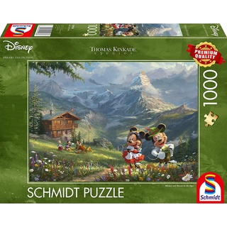 จิ๊กซอว์ Schmidt - Mickey and Minnie in the Alps  1000 piece  (ของแท้  มีสินค้าพร้อมส่ง)