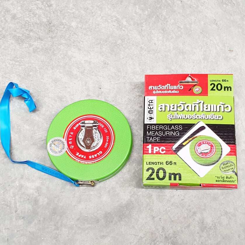 META สายวัดที่ ใยแก้ว เทปวัดระยะ  เทปวัดระยะทาง เทปวัดที่ มีให้เลือก 20-50 เมตร - รูปที่ 3