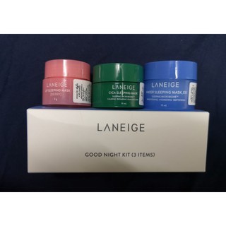 Laneige Good Night Kit (3 Items) ชุดมาส์กนอน 3 ชิ้น (ขนาดทดลอง)