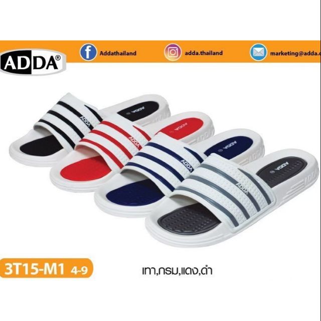 🔥Hot item🔥 ส่งไว !!! ราคาถูกที่สุด !!! ของแท้ 💯% !!! ADDA 3T15-M1 รองเท้า​แตะแบสวม ไซส์ : 4-9 รูปที่ 2