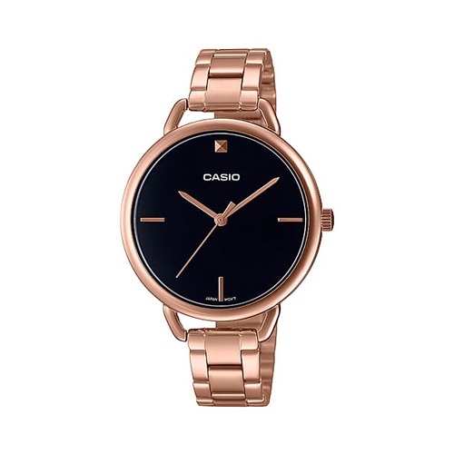 CASIO นาฬิกาข้อมือผู้หญิง สายสแตนเลส รุ่น LTP-E415PG,LTP-E415PG-1C,LTP-E415PG-1CDF