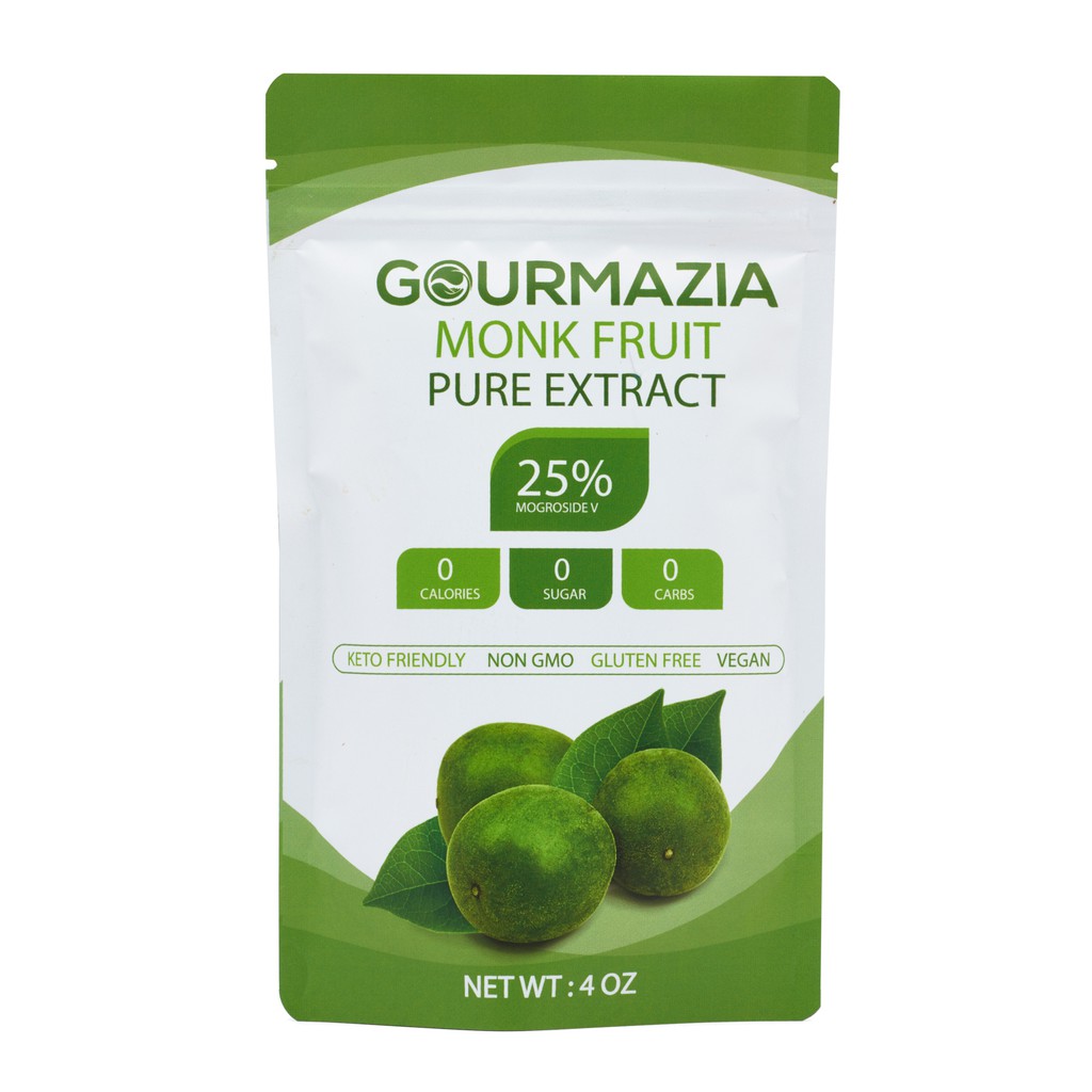 น้ำตาลหล่อฮั้งก้วย Gourmazia – 56g ผงสกัดออร์แกนิค (Mogroside V 25%) | Monk Fruit Sweetener 56g