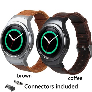 สายหนังแท้สำหรับ Samsung Gear S2 R720 / R730 Smart Watch