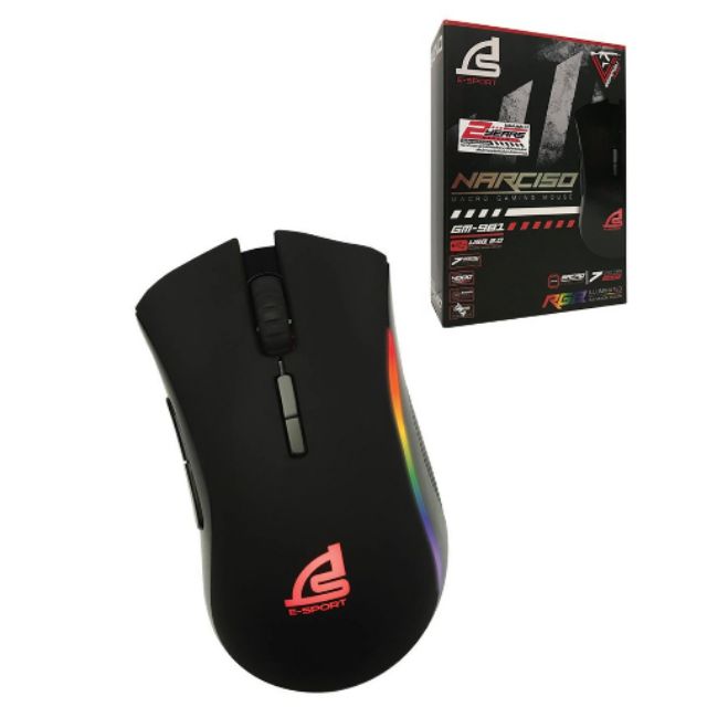 SIGNO E-Sport GM-981 NARCISO Macro Gaming Mouse (เมาส์มาโคร) รับประกัน 2 ปี