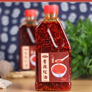 🌶️น้ำมันพริกแดงเสฉวน🌶️น้ำจิ้มหม่าล่าหม้อไฟ 400ml/ ขวด