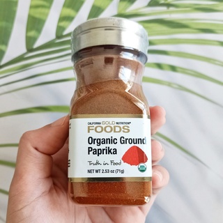 ผงปรุงรส ปาปริก้า Organic Ground Paprika 71 g (California Gold Nutrition®)