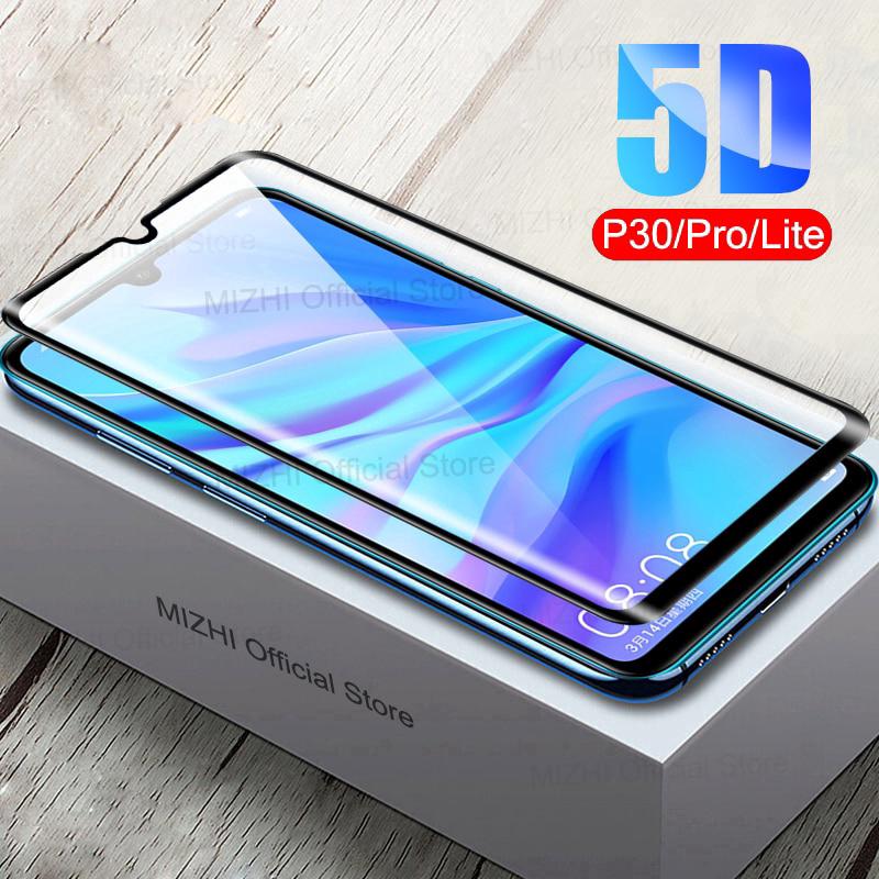 huawei p 30 pro p 30 lite 5 d ฟิล์มกระจกนิรภัยทรงโค้ง