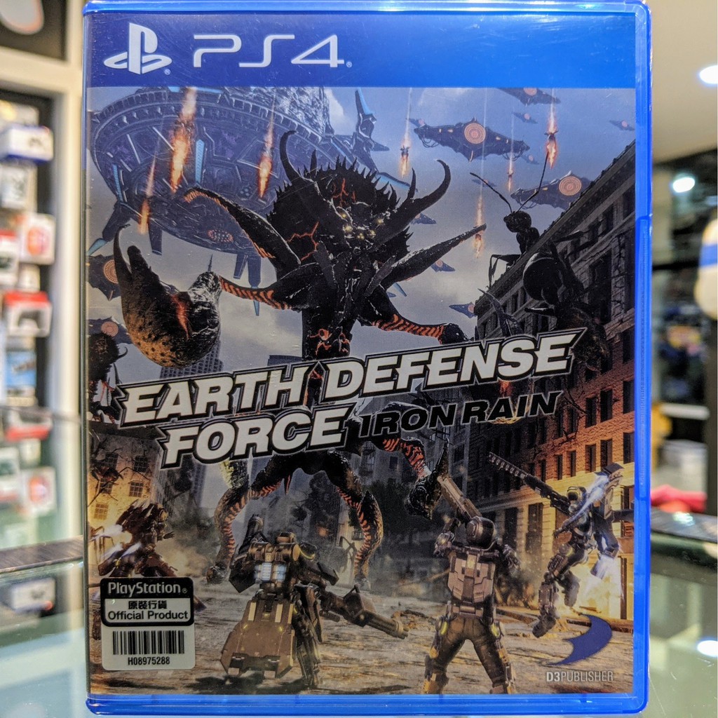 (ภาษาอังกฤษ)​ มือ2 Earth​ Defense Force Iron Rain แผ่นเกม​ PS4​ แผ่น​PS4​ (เล่น2คนได้)