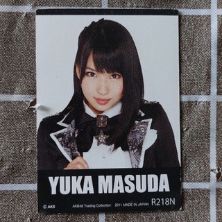 □มือ2 AKB48  YUKA MASUDA tradind card ปี 2011 made in japan