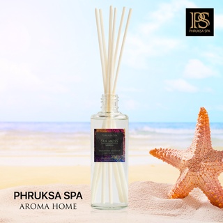 PHRUKSA SPA ก้านไม้หอมปรับอากาศ กลิ่นมอสทะเล 100 มล. (Reed Diffuser Seamoss)แถมฟรี! ก้านไม้หวาย