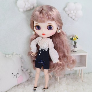 ชุดสำหรับ DBS ตุ๊กตาบลายธ์สีม่วง angel ชุดเจ้าหญิง lady ชุดกระโปรงสำหรับ 1/6 BJD