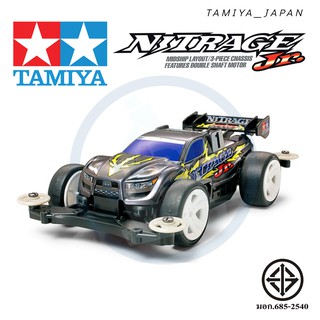 TAMIYA18619 รถแข่ง ทามิย่า แท้ NJTRAGE Jr. (MS-CHASSIS) 1/32 SCALE MINI 4WD PRO SERIES มีมอเตอร์แถม DOUBLE SHAFT MOTOR