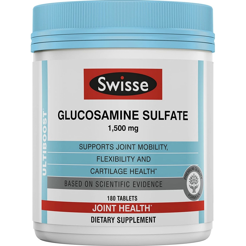 Swisse Ultiboost Glucosamine Sulfate 1500mg 180 Capsules Australia Joint Tablets เม็ดข้อต่อ กลู