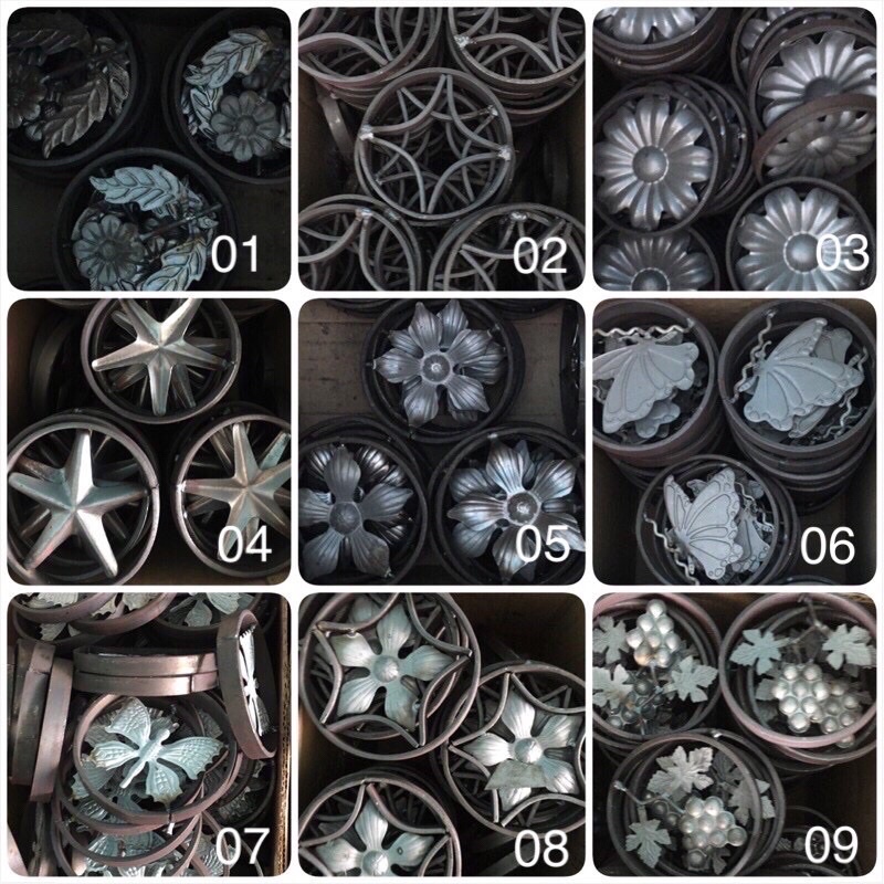 1 ชิ้น: #ลวดลายเหล็กดัด ในวงกลม 10 เซน