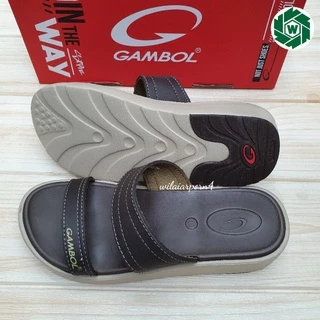 GAMBOL รองเท้าแตะสวมหญิง รุ่น GW42141 ไซส์ 36-39 สีดำ สีน้ำตาล สีอิฐ ยปส.