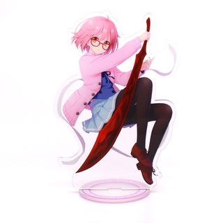 โมเดลฟิกเกอร์สแตนดี้ อะคริลิค คอสเพลย์ Beyond the Boundary Kuriyama Mirai ของเล่น สําหรับเก็บสะสม ตกแต่งโต๊ะ