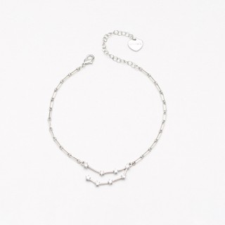 Nakamol - สร้อยข้อมือราศี ดามสัญลักษณ์สีเงิน Zodiac Celestial Silver Bracelet