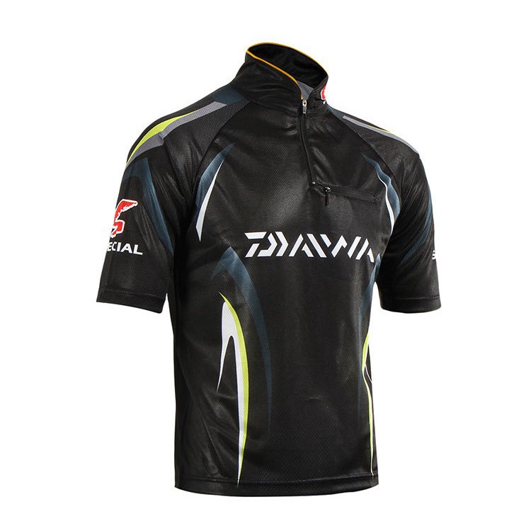 DALWA เสื้อผ้าสั้นตกปลาสูทเสื้อแขนยาว