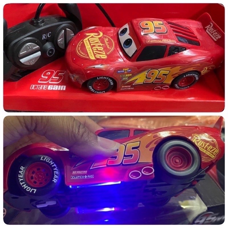 รถบังคับ Lightning McQueen - ไลท์นิ่ง แม็คควีน Cars มีไฟ รถบังคับ ขนาด 26x10cm บังคับวิทยุ รถแม็คควี