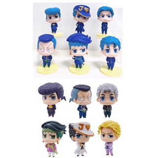 โมเดล กาชาปอง โจโจ้ ภาค 4 Gashapon JoJos Bizarre Adventure พร้อมฐานยืน ชุด 6 ตัว ความสูง 8 cm มี 2 แบบให้เลือก (ly/m)