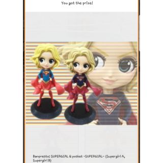 ฟิกเกอร์แท้ Banpresto: SUPERGIRL Q posket (มีตัวสีอ่อนค่ะ)