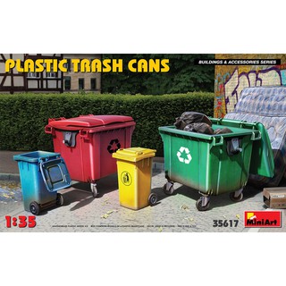 โมเดลประกอบ MiniArt 1/35 MI35617 Plastic Trash Cans