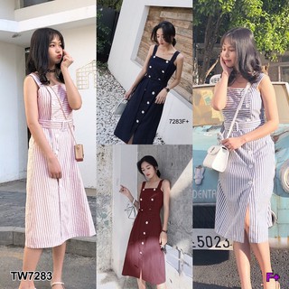 (7283) เดรสสายเดี่ยว
