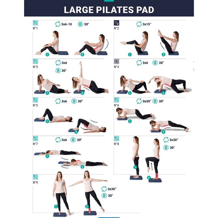 🔥พร้อมส่ง🔥 DOMYOS แผ่นทรงตัว แผ่นรองออกกำลังกาย สำหรับพิลาทิส แผ่นโฟมพิลาทิส Balance Pad for Pilates ของแท้100% - รูปที่ 7