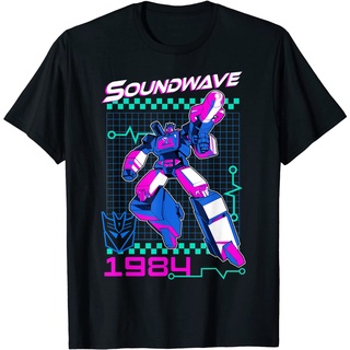 ผ้าฝ้ายคอกลมเสื้อยืด ลาย Transformers Soundwave 1984 สําหรับผู้ชาย และผู้หญิงfrom S-4XL