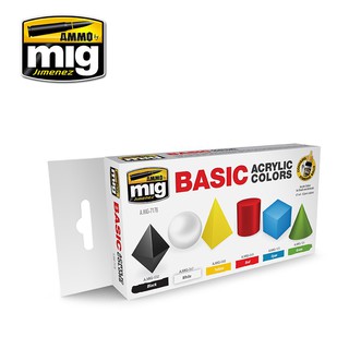 Ammo By MIG - AMIG7178 BASIC ACRYLIC COLORS