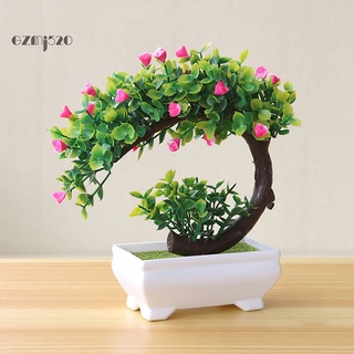 AG Artificial Plant Realistic Everlasting Plastic Lifelike Potted Flower Decor for Home