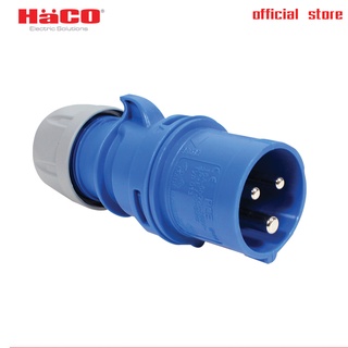 HACO ปลั๊กเสียบตัวผู้ เพาเวอร์ปลั๊กตัวผู้ 3ขา 2P+E 16A 3 PIN รุ่น 013-6V