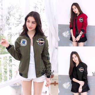 Jacket เบสบอล (โค้ดช้อปฟรี 85 บาท)