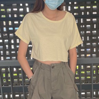 Croptop เสื้อครอปปลายตัด