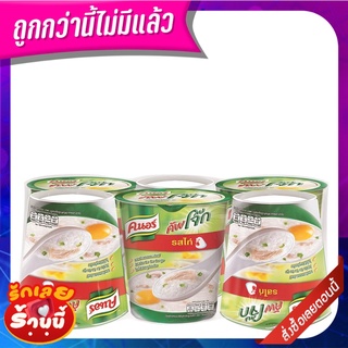 คนอร์คัพ โจ๊กกึ่งสำเร็จรูป รสไก่ 35 กรัม x 6 ถ้วย Knorr Cup Jok Chicken 35 g x 6 Cups