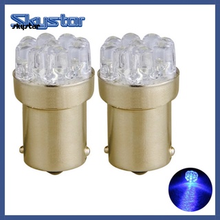 Skystar หลอดไฟเลี้ยว G18 1156 9LED สําหรับรถยนต์ 2 ชิ้น ต่อชุด