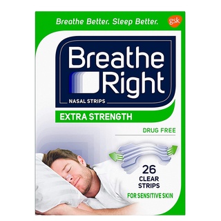 Breathe Right แผ่นแปะจมูก ลดการนอนกรน หายใจติดขัด ขายดี #1 ในอเมริกา