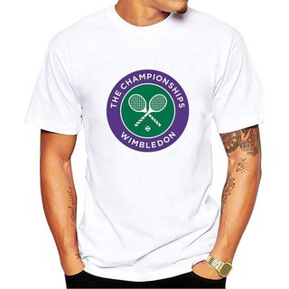 เสื้อยืดโอเวอร์ไซส์เสื้อยืดลายกราฟฟิก wimbledon Grand Slam-MenS-3XL