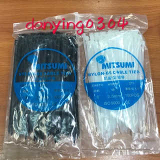 MITSUMI  สายรัดเคเบิ้ลไทร์  6 นิ้ว (Cable Ties)แบบหนา