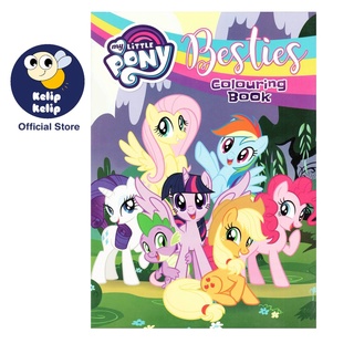 สมุดระบายสี My Little Pony Besties สําหรับเด็ก 32 หน้า