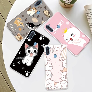 เคสโทรศัพท์ซิลิโคน TPU แบบนิ่ม ลายการ์ตูนน่ารัก สําหรับ Samsung A11