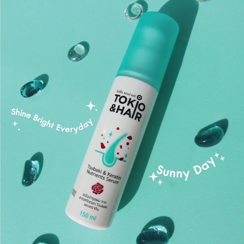 Tokio & Hair เซรั่มบำรุงผมจากสารสกัดดอก Tsubaki และเคราติน 150ml. ราคา ถูกที่สุด ดีลบีเคเค แกลเลอรีภาพที่ 2