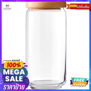 OCEAN ขวดโหลฝาไม้ใหญ่ 1000 มล.OCEAN POP JAR WOODEN LID 1000 ML