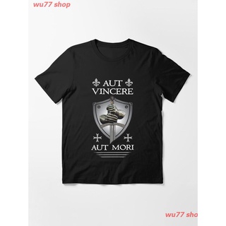 2022 Aut Vincere Aut Mori Essential T-Shirt เสื้อยืด ดพิมพ์ลาย ดผ้าเด้ง คอกลม cotton ความนิยม discount Unisex