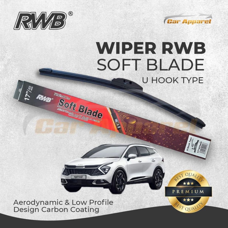 ที่ปัดน้ําฝน RWB Soft Sportage Gen5 NQ5 2021 / กระจกบังลม Sportage Gen5 NQ5